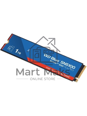 Накопитель SSD M.2 2280 1TB NVMe PCIE 4.0 x4 7100/6700 BLUE SN5100 WDS100T5B0E WDC