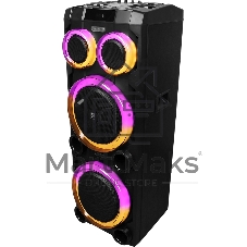 Колонка портативная Ural 23 черный 2000W 1.1 BT/3.5Jack/USB-C 15м 7000mAh (УРАЛ МОЛОТ 23)