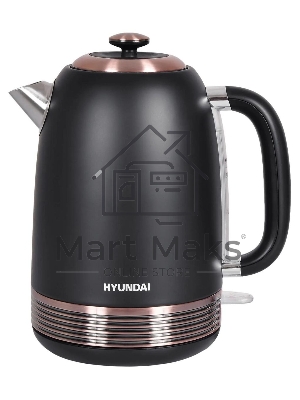 Чайник электрический Hyundai HYK-S4501 1.7л. 2200Вт черный/бронзовый (корпус: нержавеющая сталь/пластик)