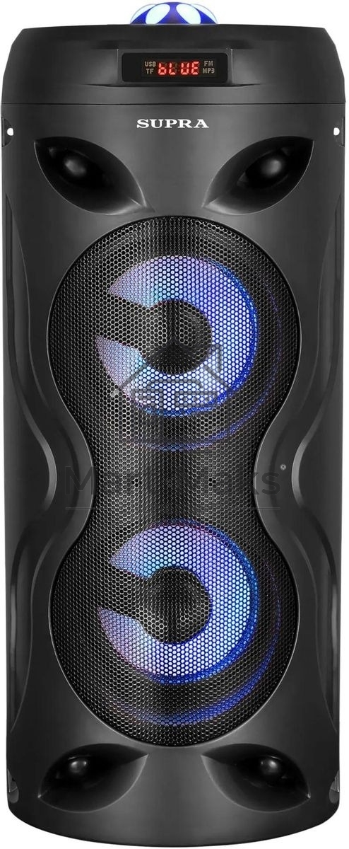 Акустическая система SUPRA SMB-330, 20Вт, с караоке, Bluetooth, FM, USB, черный