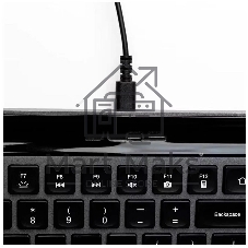 Клавиатура JLab Epic Keyboard гибридная, USB Type-A, Bluetooth, радиоканал, серый