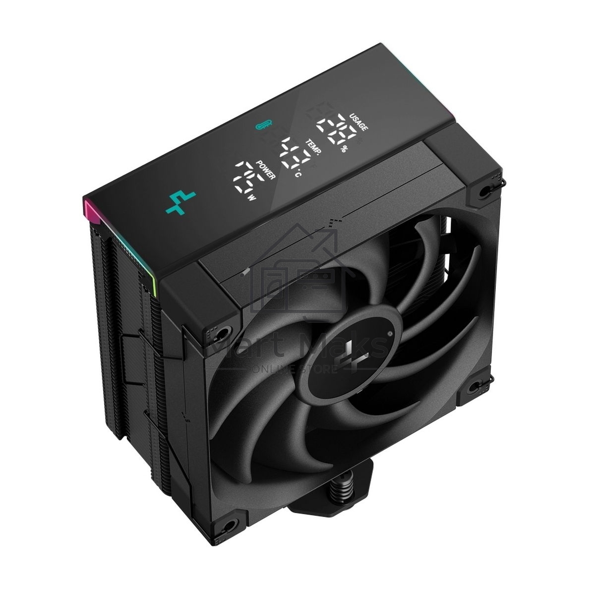 Кулер для процессора DEEPCOOL AK400 DIGITAL PRO черный, 120 мм, алюминий/медь, 1750 об/мин, 25 дБ, 4 pin, 220 Вт, 159 мм