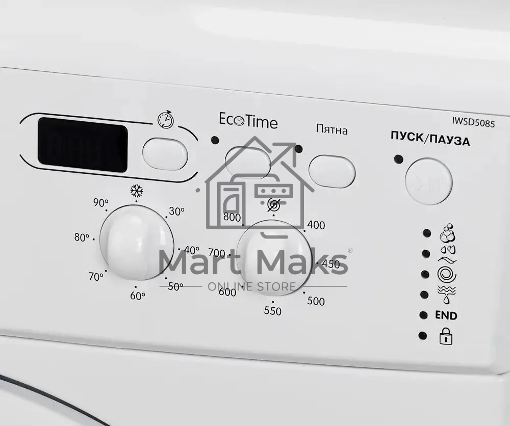 Стиральная машина Indesit IWSD 5085 (CIS) белый, загрузка фронтальная 5 кг,800 об/мин., класс: А