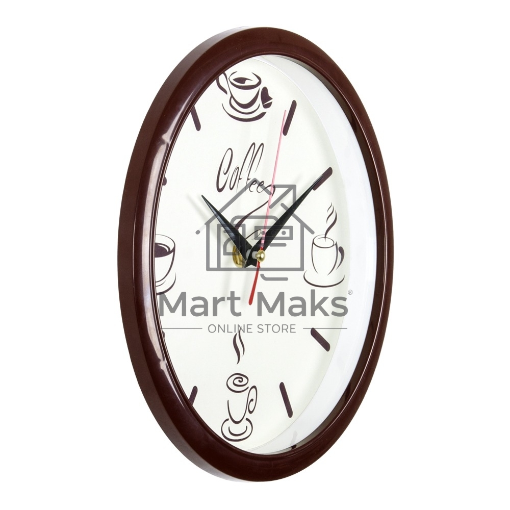 Настенные часы РУБИН 2222-275 Coffee, коричневый