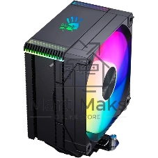 Устройство охлаждения(кулер) Bloody AC-12 ARGB Soc-AM5/AM4/1200/1700/1851 черный 4-pin 14-26dB Al+Cu 230W 582gr Ret (AC-12-ARGB230-BK)