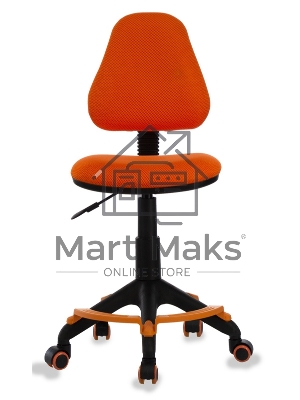 Кресло детское Бюрократ KD-4-F/TW-96-1 TW-96-1 оранжевый колеса оранжевый