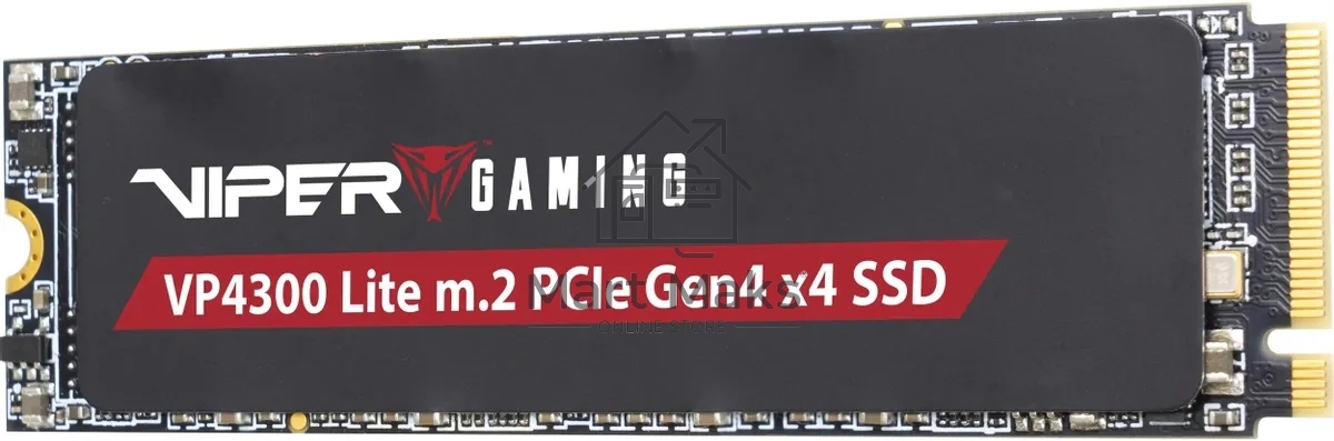 Накопитель SSD Patriot Viper VP4300 Lite, 500GB, PCIe 4.0 x4, M.2 2280, NVMe, R/W 7000/4000, с радиатором