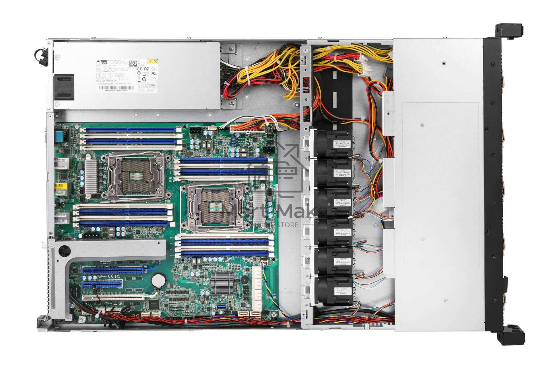 Компьютерный корпус InWin IW-RS110-07 Single 650w Acbel /FAN 4056mm*6/SLIMSAS *10 BP/2.5