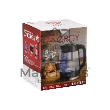 Чайник электрический Energy E-223 1.8л, рифленое стекло, черный