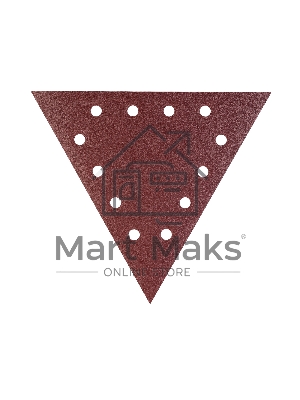 Треугольник шлифовальный PATRIOT на липучке, 285мм, 12 отверстий, Р80, 10 шт