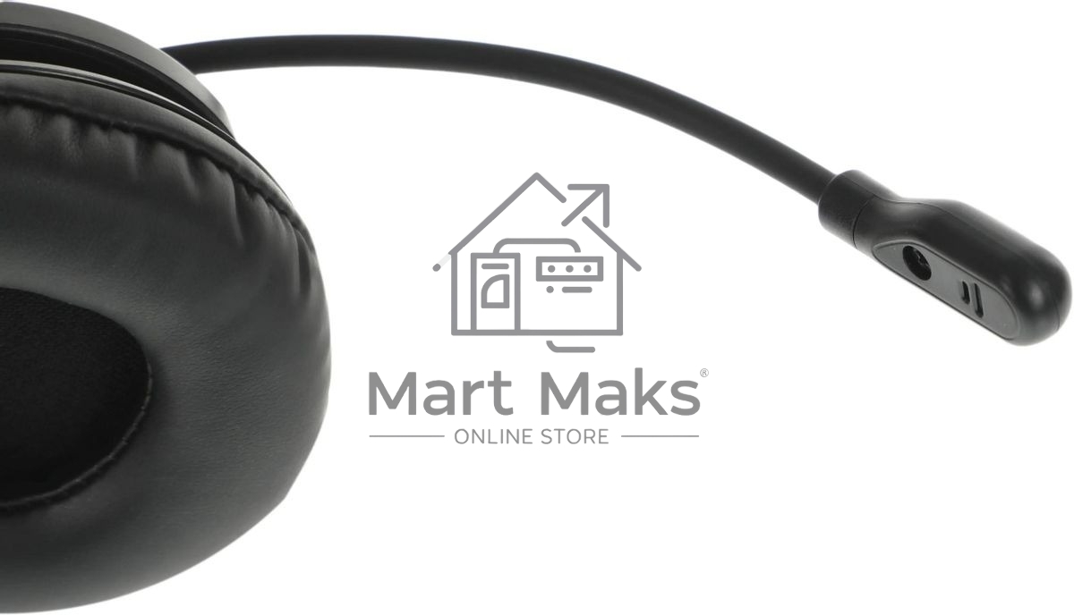 Гарнитура проводная с микрофоном A4Tech HU-11 черный 2м накладные USB оголовье