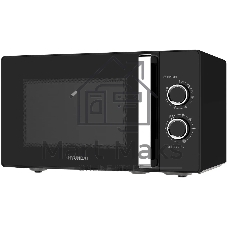 Микроволновая печь Hyundai HYM-M2012 черный/хром, 23 л, 800 Вт, переключатели - поворотный механизм