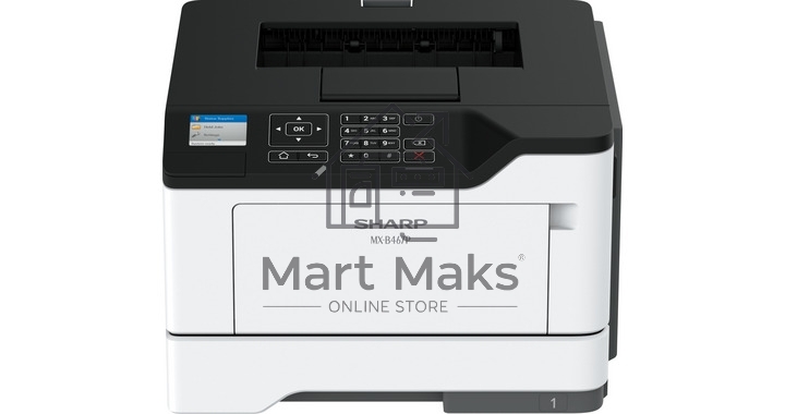 Принтер лазерный Sharp MXB467PEU, A4, ч/б, печ. до 44 стр мин, 1200 x 1200 dpi, USB, Ethernet