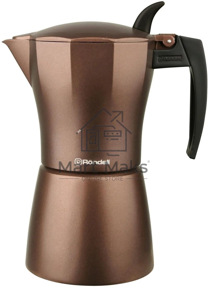 Гейзерная кофеварка Rondell Kortado RDA-995, коричневый