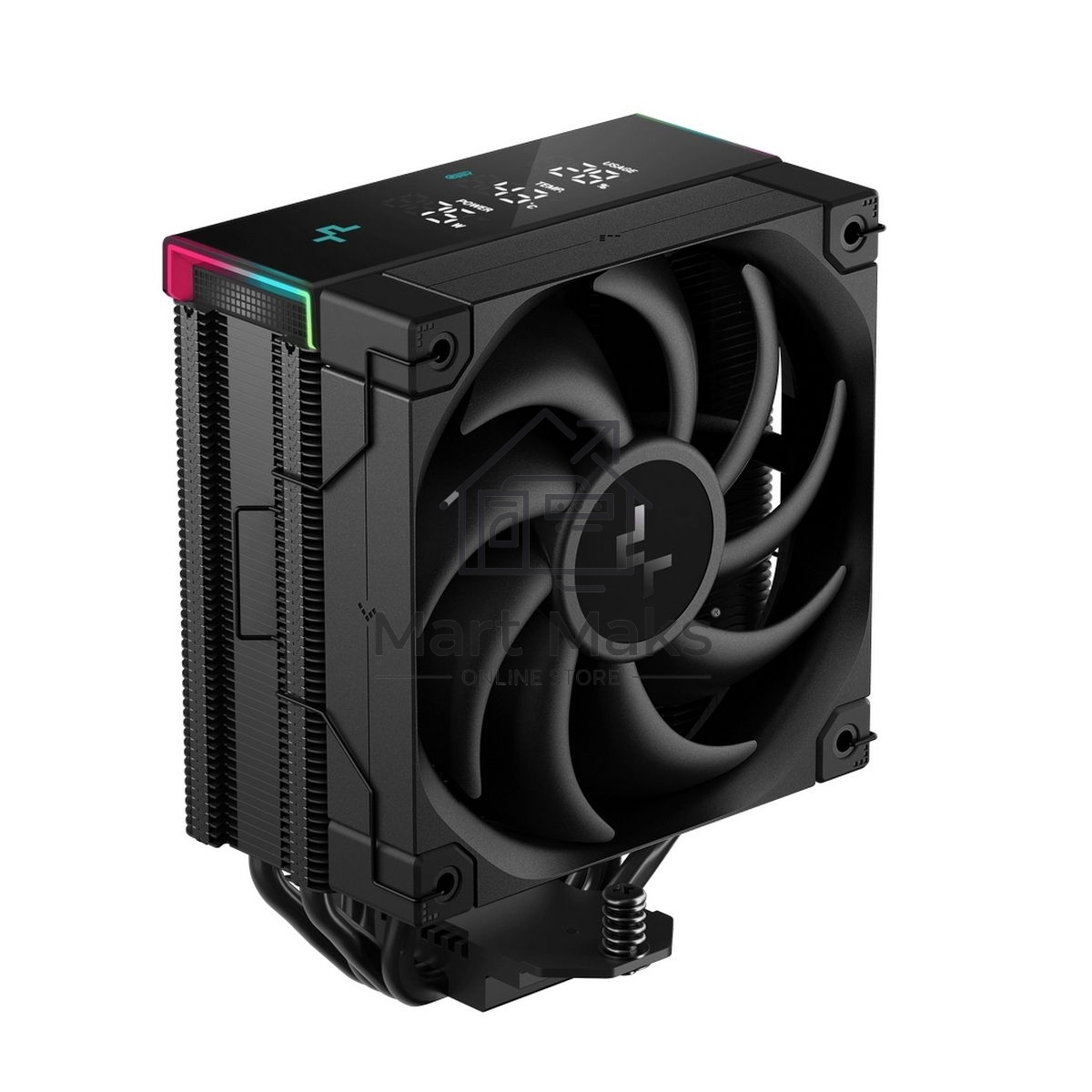 Кулер для процессора DEEPCOOL AK400 DIGITAL PRO черный, 120 мм, алюминий/медь, 1750 об/мин, 25 дБ, 4 pin, 220 Вт, 159 мм