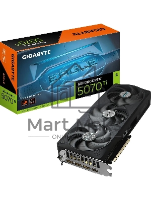 Видеокарта Gigabyte GV-N507TEAGLE OC-16GD 1.0 NV RTX 5070TI 16Gb 256bit GDDR7 2542/28000/HDM