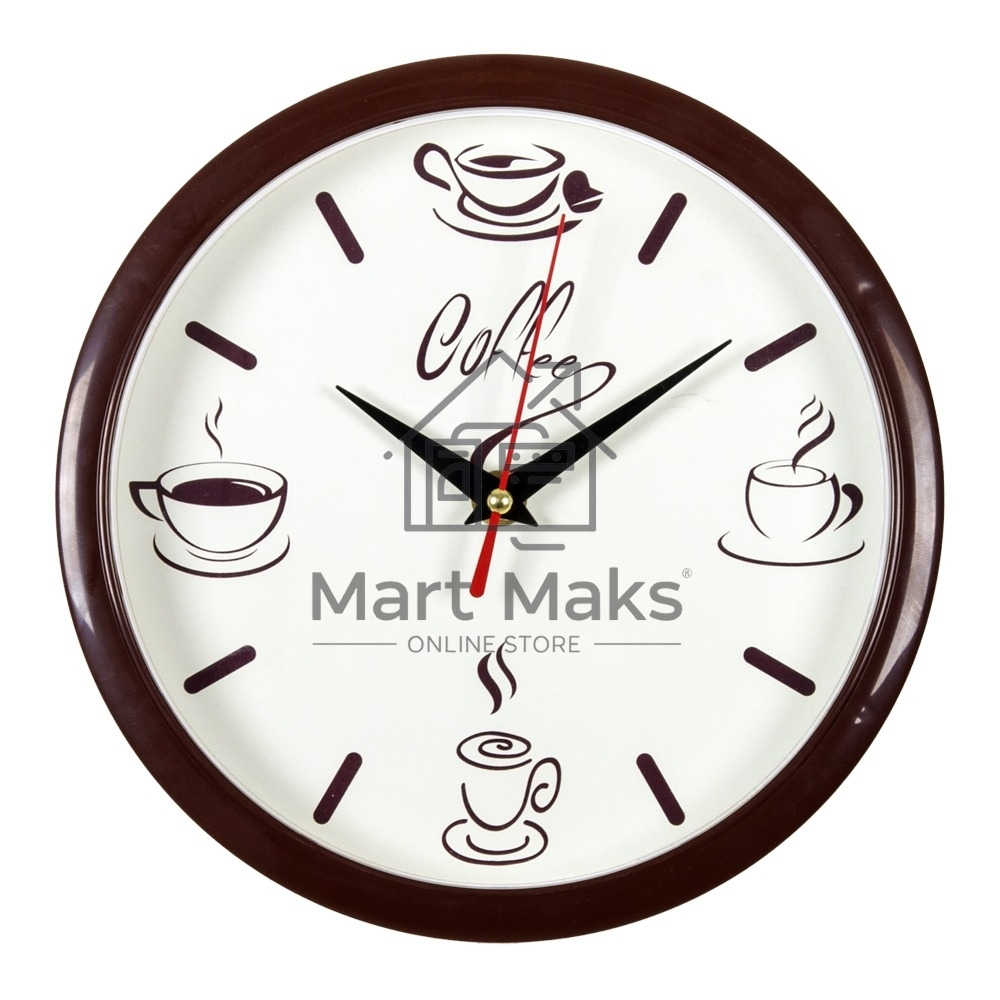 Настенные часы РУБИН 2222-275 Coffee, коричневый