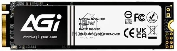 Накопитель SSD AGi PCIe 4.0 x4 1TB AGI1T0G4LAI828 AI828 M.2 2280
