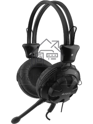 Наушники с микрофоном A4Tech HS-28 черный 1.8м мониторы оголовье черный