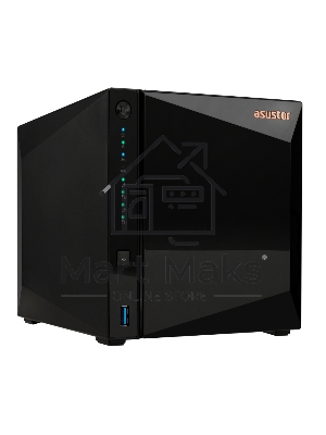 Сетевое хранилище ASUSTOR AS3304T 4-Bay NAS/MPl/Cel 1.4GHz Quad Core/2GbDDR4/noHDD,LFF(HDD,SSD),/1x1GbE(LAN)/3xUSB3.2; 90IX01L0-BW3S00