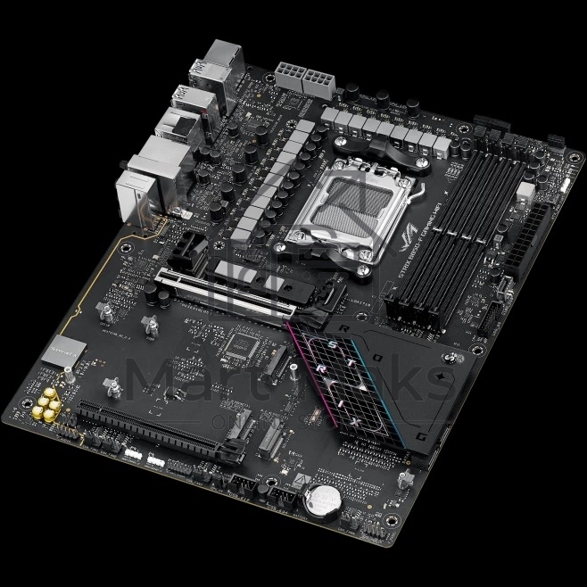Материнская плата ASUS ROG STRIX B850-F GAMING WIFI, AM5, AMD B850, 4xDDR5, 2xSATA, 4xM.2, 1xPCIe 5.0 x16, 1xPCIe 4.0 x16, 1xPCIe x4, 1xDP, 1xHDMI, 1x2.5Gb LAN, 1xUSB-C 20Gbps, 1xUSB-C 10Gbps, 3xUSB-A 10Gbps, 4xUSB 5Gbps, 4xUSB 2.0, 3x3.5 мм, 7.1, ATX