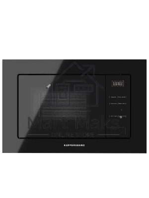 Микроволновая печь встраиваемая Kuppersberg, High-Tech, 20 л, гриль, 5 уровней мощности, 8 автоматических программ, многофункциональный таймер, размораживание, сенсорное управление, блокировка от детей, поворотный стол, черный