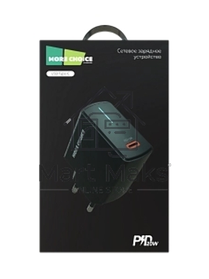 Зарядное устройство MORE CHOICE (4610196409936) NC60 1USB-C 3.0A PD 20W быстрая зарядка черный