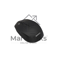 Мышь беспроводная Maxvi MWS-03 черный, 4 кнопки, 1600 dpi