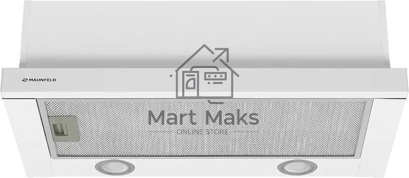 Вытяжка встраиваемая Maunfeld VS Light 60 белый, 60 см, 520 куб. м/ч, 56 дБ
