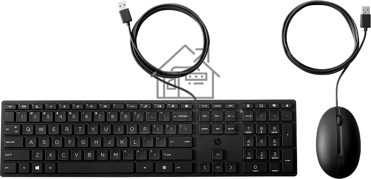 Комплект клавиатура+мышь HP 320MK проводной, USB, чёрный