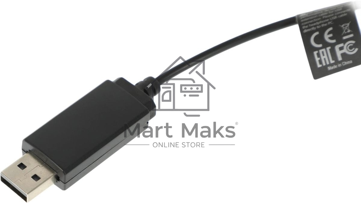 Гарнитура проводная с микрофоном A4Tech HU-11 черный 2м накладные USB оголовье