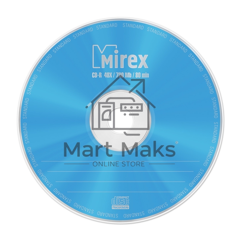 Диск CD-R Mirex 700 Mb, 48х, Standart, Shrink (50), (50/500)