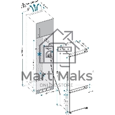 Встраиваемый холодильник Hyundai HBR 1784 2-хкамерн. белый