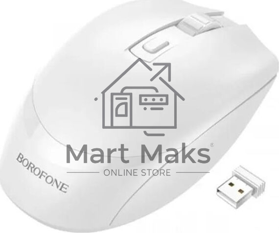 Мышь беспроводная BOROFONE (6974443389999) BG7 белый