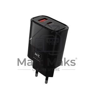 Зарядное устройство MORE CHOICE (4620202555526) NC81 СЗУ 1USB+1Type-C 3.0A PD 20W+ QC3.0, черный