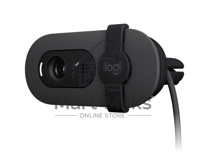 Веб-камера Logitech Webcam Brio 100, 1920x1080, GRAPHITE, защитная шторка, 960-001585