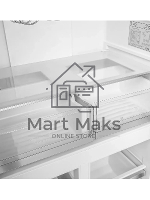 Холодильник LEX LCD450BmID синий металлик трехкамерный 288/129л морозилка снизу Side-by-Side