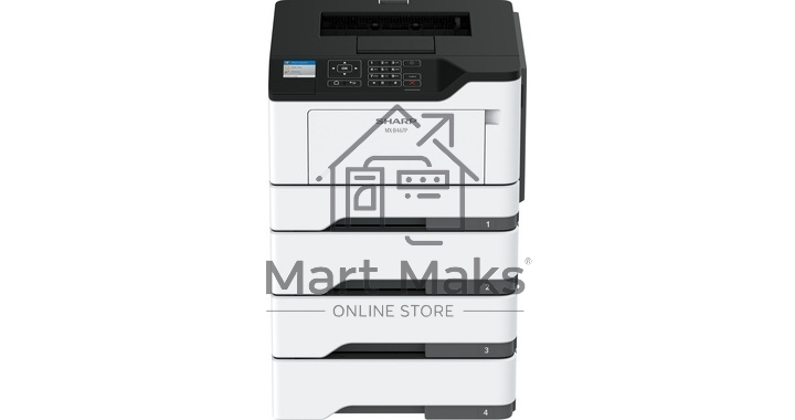 Принтер лазерный Sharp MXB467PEU, A4, ч/б, печ. до 44 стр мин, 1200 x 1200 dpi, USB, Ethernet