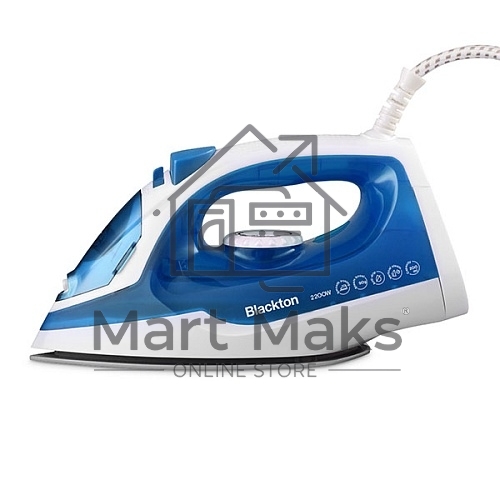 Утюг Blackton Bt SI2111 White-Blue. Мощность 2200 Вт, Резервуар для воды 200 мл, Постоянная подача пара 20 г/мин, Паровой удар 90 г, Керамическое покрытие, Индикация готовности к работе, Защита от перегрева, Шарнирное вращение шнура на 360', Длина сетевог