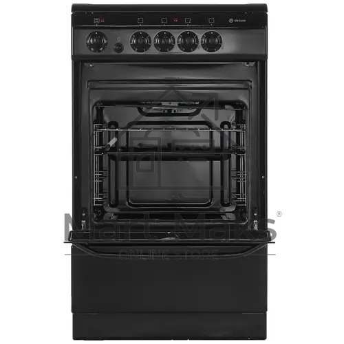 Плита электрическая De Luxe 506004.04ЭС 031 черный, конфорок 4 шт, духовка 60 л, 50 см x 87 см x 60 см
