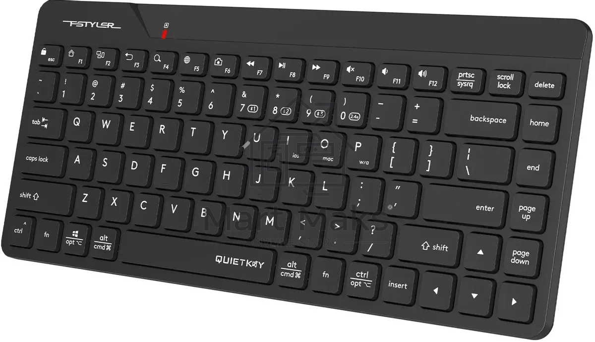 Клавиатура A4Tech Fstyler FBK22 AS беспроводная, USB, Bluetooth/Радиоканал, черный