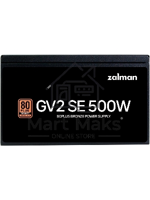 Блок питания Zalman ZM500-GV2SE, 500Вт, 80 PLUS Bronze, 120мм, черный