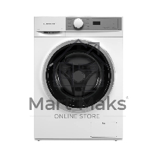 Стирально-сушильная машина Kuppersberg WDM 470 W, High-Tech, отдельностоящая, глубина 52.5 см, загрузка 8 кг, загрузка при сушке 6 кг, 14 программ, 1400 об/мин, инверторный BLDC двигатель, сенсорное/поворотное управление, пар, самодиагностика, дозагрузка белья, отложенный старт, контроль пенообразования, белый/серебристый