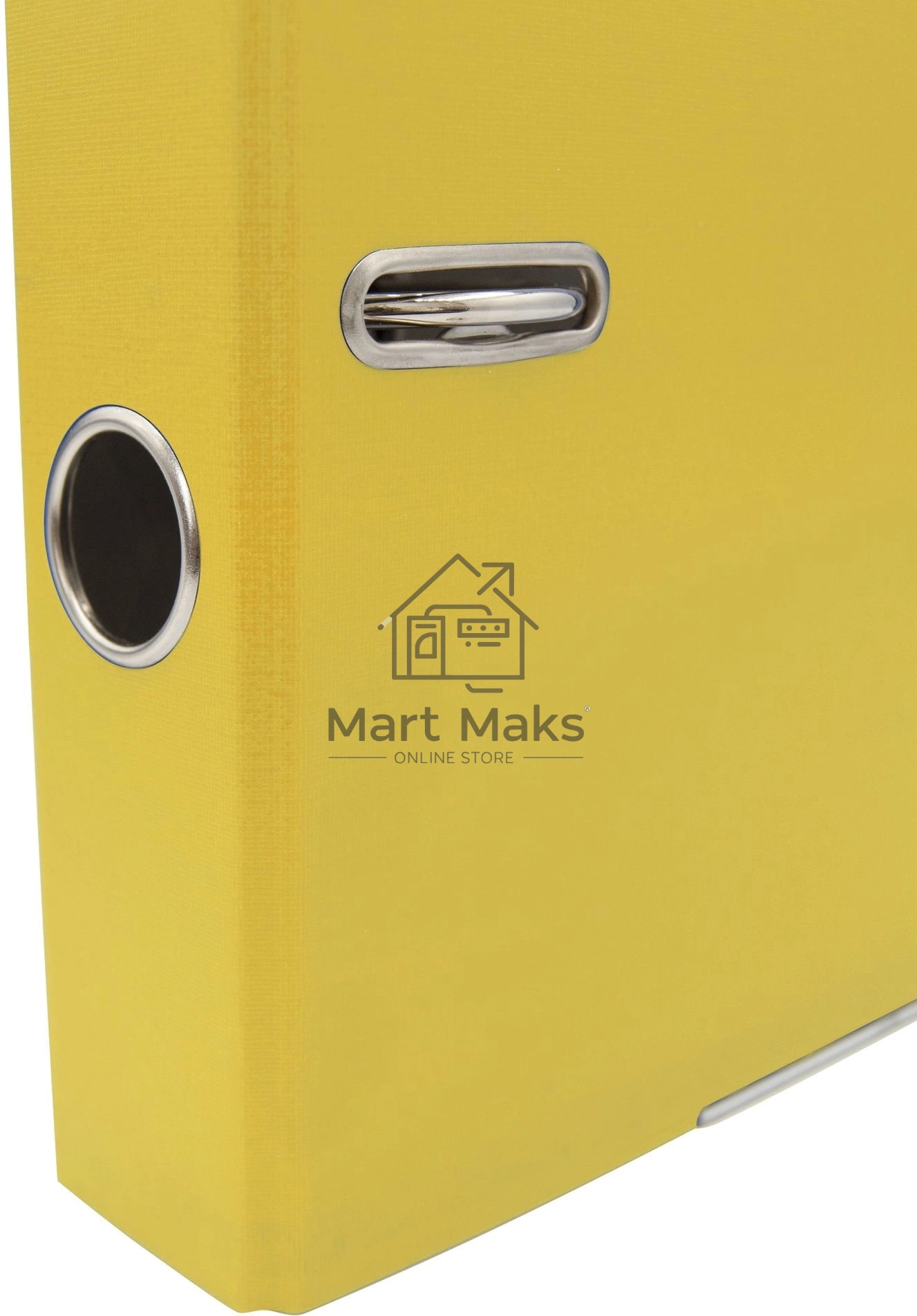 Папка-регистратор Silwerhof 2013374 A4 50мм, ПВХ/бумага желтый, металлическая окантовка, сборная (упаковка: 2шт)