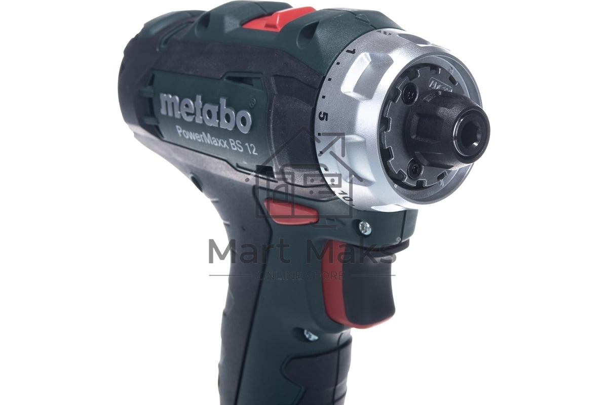 Дрель-шуруповерт аккумуляторная Metabo PowerMaxx BS 12 601036500, Аккумуляторный, 12В, 2 АКБ, Кейс