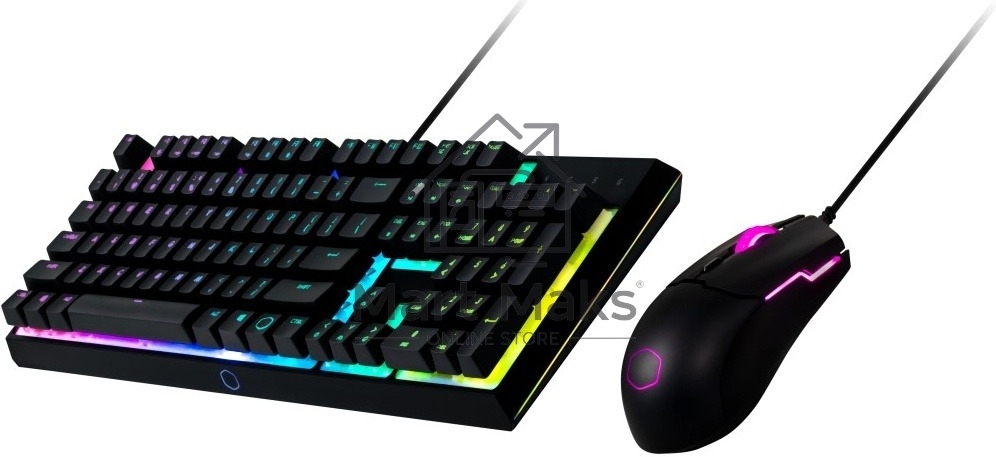 Комплект клавиатура+мышь Cooler Master MS110 проводной, USB, 3200 DPI, чёрный