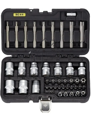 Набор инструментов BERGER BG044-1214 биты и торцевые головки TORX 44 предмета