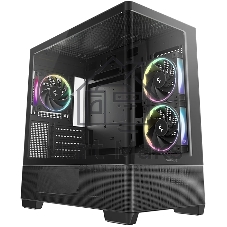 Корпус DeepCool CG380U 3F, Mini-Tower, чёрный, 3 x 120 мм