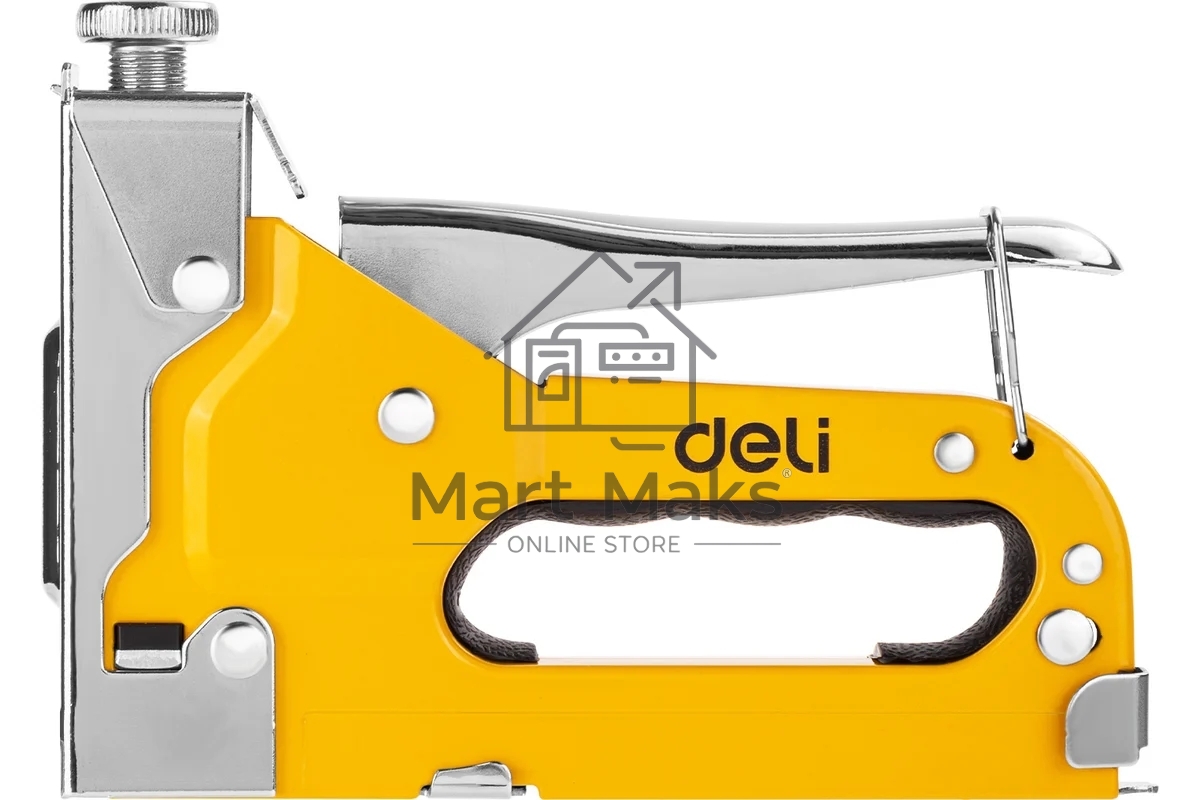 Мебельный степлер Deli DL238104 с набором скоб Набор: 2000шт дверные гвозди. 2000шт Т-гвозди. 2000шт U-гвозди.