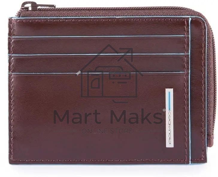 Чехол для кредитных карт Piquadro Blue Square PP4822B2R/MO, натур.кожа, коричневый